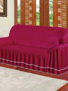Dalia Sofa Protector Set 2 Seater Protective Cover With Ruffle