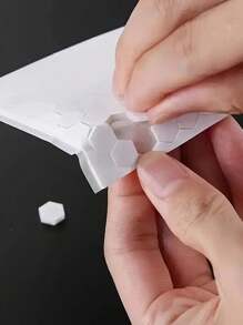 240/480/720 piezas Cinta adhesiva de espuma hexagonal gruesa y resistente de doble cara - Manualidades creativas DIY con adhesivo de alta viscosidad para tarjetas de hotel