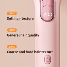 2000mAh Rechargeable Battery 35W Max Portable USB Charging Rotating Curling Iron, Wireless Automatic Hair Curler, 160-200℃ Temperature Control, Anti-Scald, Ideal For Dry Hair, Gift For Long Hair