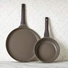 Zanetti - Sarten con mango fijo de 20 y comal de 28 cm – Color Gris - Gris - Ver 2