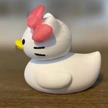 Sanrio 1 Pc Hello Kitty Duck With Pink Sparkle Bow Duck