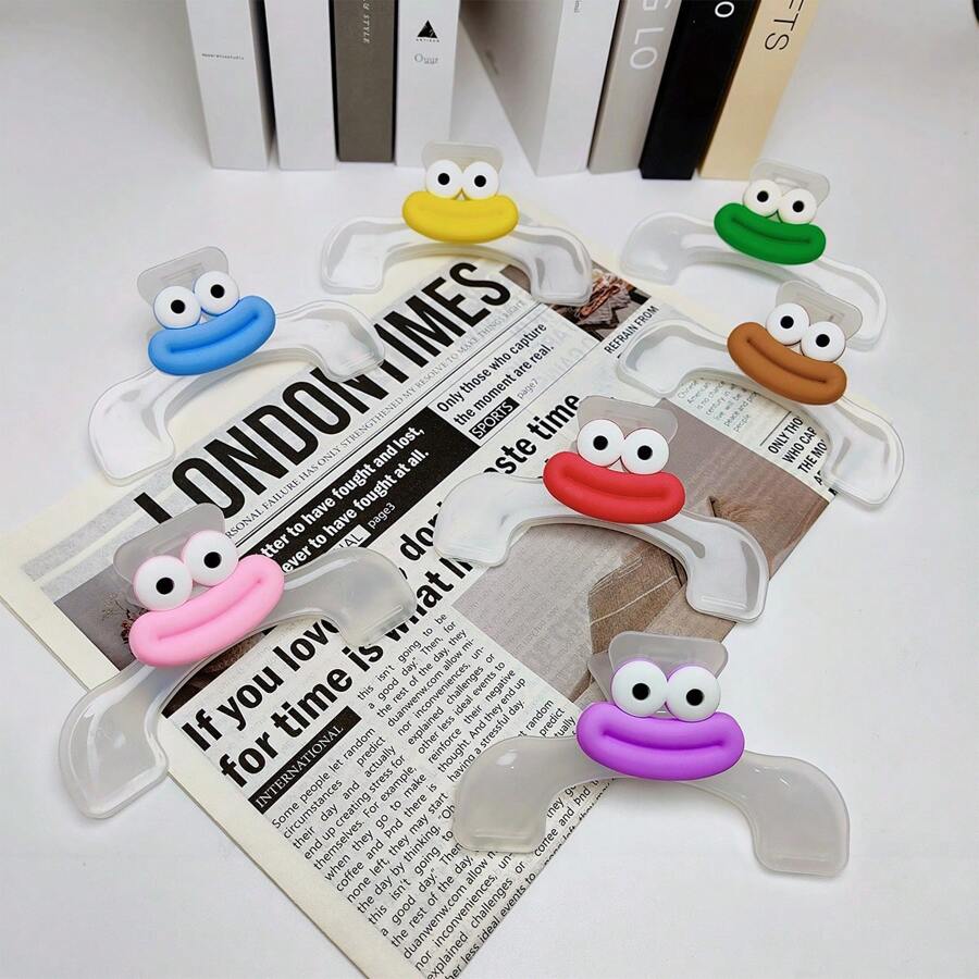 1 Book Page Turner Clip, Notebook/Book Page Clip, Large Stationery Clip, Suitable For DIY, Reading, Journaling, [Accessories Need To Be Glued By Yourself] Christmas Creative Book Clip, Practical Sticky Note Clip, Manual Clip For Fixing, Student Music Clip, Sealing Clip.,Back To School,School Supplies