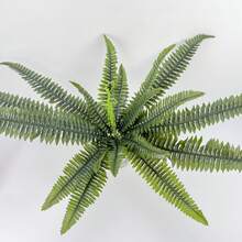 Large Artificial Boston Fern Plant, Realistic Faux Fern Decor For Indoor And Outdoor Use - Multicolor - View 14