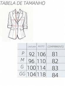 Bamboo Fashion Blazer alfataria com forro Fina de Mulher Cor Solida com botão feminino casaco elegante social coleção nova Blazer Curto para Mulheres, DesignChigue,Primavera Outono - Preto - Visão 5