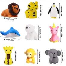 30/50 PCS Random Animal Erasers, Mini Erasers, Easter Fillers, Fun Back To School Gifts, Classroom Reward Prizes, Student Box Toys, Suitable For Schools, Learning Supplies