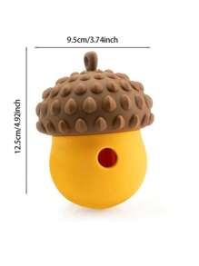 1 pièce Distributeur de nourriture résistant à la morsure pour chat et chien, tapis de reniflement en silicone en forme de pomme de pin, jouet de puzzle interactif