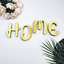 Pegatina de espejo de pared de alfabeto 3D acrílica autoadhesiva y extraíble, decoración casera creativa DIY. Desprendimiento e instalación inmediatos, retira sin dejar marcas. Variedad de formas alfanuméricas, logotipo personalizable. Resistente al agua y a la humedad, con gran resistencia climática, adecuado para todo tipo de estilos arquitectónicos.