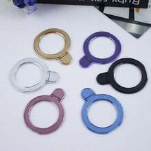 Magnetic Phone Holder Ultra Thin Metal Ring Holder Compatible With IPhone 15 14 13 12 For Magsafe Sticky Kickstand Support Wireless Charging Compatible With IPhone, Android Phone, Gift For Birthday, Family, Friends Finger Ring Holder, Phone Grip, Phone Accessories