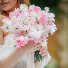 Set de 5 piezas/3 piezas/1 pieza Arreglo de flores artificiales, pieza central decorativa con flor de guisante artificial vibrante con toque realista, corona DIY para boda y fiesta, decoración floral para el regreso a clases