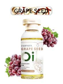 EMBRACEX. 110ml Cold Pressed Grape Seed Oil, 100% Pure & Natural, High-Quality Carrier Oil, Suitable For Skin & Hair, Can Be Used For Massage, Hexane-Free, Suitable For Daily Use