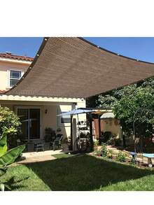 Red de sombreo para exteriores - Marrón, protección UV, toldo para viajes, picnics y piscinas - Múltiples tamaños disponibles