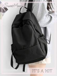 Mochila universitaria impermeable, mochila escolar ligera y casual, mochila para portátil universitaria para hombres y mujeres, mochila de viaje resistente al agua para instituto, secundaria y primaria. Mochila para estudiantes adolescentes niños y niñas. Se envían versiones nuevas y antiguas aleatoriamente.