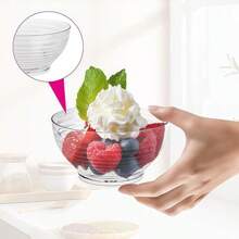 25 Stücke/50 Stücke durchsichtige Mousse Becher, Mini Schälchen für Desserts, Puddings, Vorspeisen, Dips, geeignet für Party, Geburtstag, Feiertag, Hochzeit, Dessertbecher und kleine Schüsseln