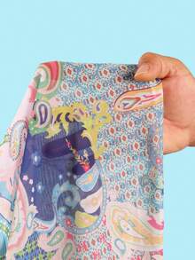 3pcs/Set Women Paisley Print Bikini Set, Sexy Triangle Bikini & Cover Up Dress, Suitable For Beach Holiday - Multicolor - View 11