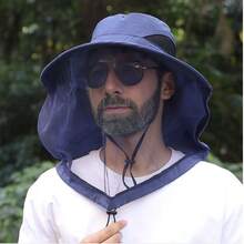 Outdoor Fishing Cap Anti Mosquito Insect Hat Fishing Hat Bug Mesh Head Net Face Protector Camping Hats Fishing Cap Anti Mosquito - Multicolor - View 6