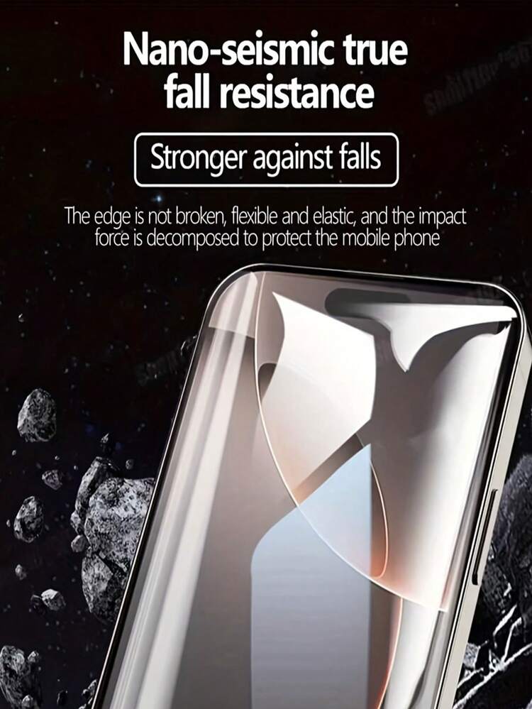 4 件装柔软水凝胶屏幕保护膜适用于 17 16 15 14 13 12 11 Pro Max Plus，全覆盖、防刮、防震，采用耐用 TPU 柔性水凝胶膜，适用于 X XS MAX XR（非玻璃）防水防摔防摔防指纹 - 4 PCS - 查看 5