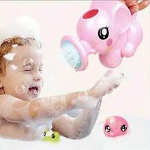 1个小象造型洗澡玩具，儿童浴室玩具，浴缸玩具，ABS材质 - 彩色 - 查看 3