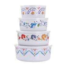 Juego De Almacenamiento De Alimentos Redondos Anaya De 8 Piezas