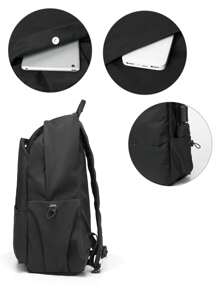 Mochila universitaria impermeable, mochila escolar ligera y casual, mochila para portátil universitaria para hombres y mujeres, mochila de viaje resistente al agua para instituto, secundaria y primaria. Mochila para estudiantes adolescentes niños y niñas. Se envían versiones nuevas y antiguas aleatoriamente.