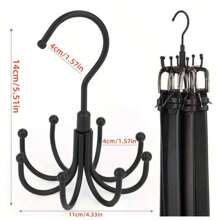1pc Multi-Functional Rotating 8-Hook Rack 360° Hanger Hook For Belts, Bras, Vests, Ties, Scarves, Wallets, Hats, Etc.