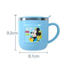 Disney 260毫升不锈钢内胆真空保温学生早餐牛奶杯/饮水杯