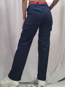 Pantalon Cargo - Azul Cadete - Ver 5