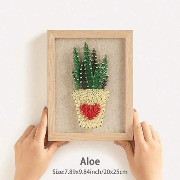 DIY String Art Kit mit Zubehör und Rahmen für Kinder Studenten Erwachsene Anfänger Haus Wanddekorationen einzigartiges Geschenk