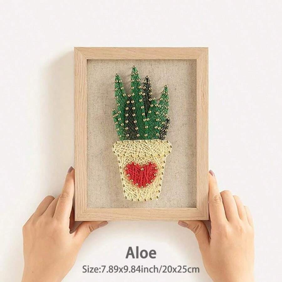 DIY String Art Kit mit Zubehör und Rahmen für Kinder Studenten Erwachsene Anfänger Haus Wanddekorationen einzigartiges Geschenk