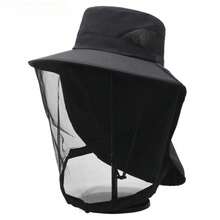 Outdoor Fishing Cap Anti Mosquito Insect Hat Fishing Hat Bug Mesh Head Net Face Protector Camping Hats Fishing Cap Anti Mosquito - Multicolor - View 17