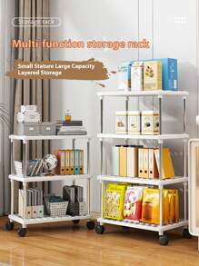 2/4-Storey Multifunctional Storage Rack, Large And Thick Storage Rack, Layered Storage, Large Capacity Saves Space, Stable And Easy To Install, Suitable For Kitchen, Bathroom, Bedroom, Office, Garage | Open Shelves And Enclosed Cabinets, Bathroom Storage Parts And Storage Space Saving Design,Shelves, Organize Shelves