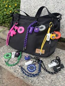 Sports Barbell And Dumbbell Keychain, A Set Of 4 Keychain Gadgets, Keychain For Men And Women, Detachable, Perfect Choice For Fitness Enthusiasts, Ideal Gift For Unisex, Suitable For Decorating Backpacks, Keys - Multicolor - View 3