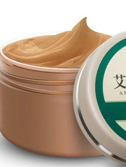 1盒艾草软膏，每日植物提取物，清凉舒缓，止痒