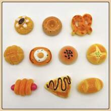 Creative Miniature Bread Fridge Magnets, Food Series Cream Fridge Magnets, Handmade Cute Animal Fridge Magnets, Memo Board Photo Decoration Strong Magnetic Stickers, Lovely Decoration, Office Desk Decor, Whiteboard Storage Cabinet Fridge Magnets For Kitchen/Office, Kitchen Decor, Home Decor, Valentine's Day Gift, Gift For Friends And Family