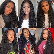 3 Bundles Deep Wave Human Hair Bundles 4 Bundles Human Hair Extensions 12A 100% Unprocessed Virgin Brazilian Deep Curly Bundles Human Hair Remy Curly Weave Hair Bundles Natural Color - Natural Black - View 11