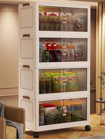 Armario de almacenamiento de 5/4/3/2/1 niveles, armario plegable multinivel para ropa, aperitivos, juguetes, uso doméstico