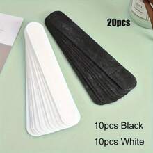 10/20 Packs Disposable Sweatband Without Cap & Neck Protector - Breathable Ultra-Thin Anti-Sweat, Suitable For Summer Black/White Caps, Makeup Protection, Holeless Design, Lightweight Protection