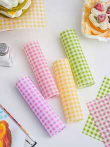 100/200 tờ giấy nến màu hồng dùng lót hộp bánh mì kẹp thịt, hộp cơm bento, bánh ngọt, bánh macaron, bánh mì kẹp, khoai tây chiên, đồ nướng. - Nhiều màu - Xem 6