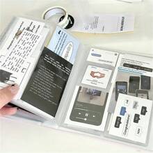 透明口袋照片明信片电影票根整理册（卡片册）- 珍藏美好时光 | 适合各种场合的节日礼物（情人节/圣诞节/万圣节）