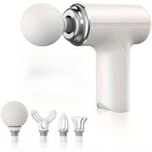 RAF 1pc Mini Portable Massage Gun LED Multiple Speed Adjustable Fascia Gun, Hand Held Body Back Muscle Massager Extra Long Endurance Fascia Stick Vibrater Massager Massageador,Vibrator