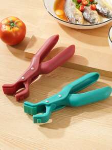 2pcs Multipurpose Heat-Resistant Kitchen Pot Holders, Silicone Gripper Pads For Bowls, Plates, Suitable For Instant Pot, Microwave, Air Fryer - Essential Cooking Tools (Red, Green, With Slight Color Difference And Surface Bubbles)