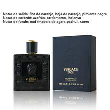 La fragancia VERCAGE EROS Negro para hombre de 100ML emana una intensa confianza, fuerza y sensualidad, con una composición de notas ricas y complejas, y una duración prolongada - B012-2 - Ver 2