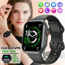 GUHUAVMI GUHUAVMI Smart Watch For Women Men, Wireless Calling/Dial, Incoming Call/SMS Reminder, Alarm Clock, 1000mAh Battery, Fitness Tracker With Pedometer/Sleep Monitoring, 1.85inch Full Screen Touch Smartwatch Ultra 2, Compatible With Android IOS