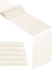 2 cái/5 cái/10 cái Khăn trải bàn trang trí tiệc cưới bằng vải satin cho khách sạn, sự kiện, nhà hàng, tiệc sinh nhật, tiệc cưới, cờ bàn bằng ruy băng lụa, khăn trải bàn tiệc - Nhiều màu - Xem 40
