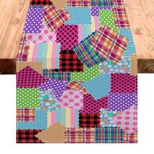 Exclusive Printed Table Runner Fabric Table Setting 1.35m X 0.35m - June Festival Chess - View 1