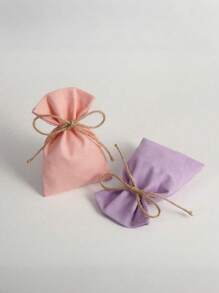 10 piezas Bolsas de lona con cordón, bolsas de regalo, bolsas de almacenamiento para joyas/cosméticos/electrónicos, regalos de boda, disponibles en varios colores y tamaños