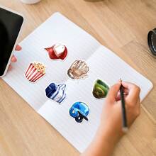 50 PZ Adesivi da baseball con graffiti, adesivi estetici in vinile per scrapbooking, diario, computer portatile, paraurti, skateboard, borraccia, computer, telefono, cartoni animati, elmetto di , adesivi e decalcomanie per auto