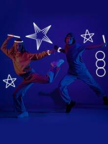 100 件-8 英寸白色荧光棒 - 圣诞节、万圣节等霓虹派对礼品 - 非常适合狂欢节、婚礼和生日，白色荧光棒派对礼品，适用于酒吧、KTV、舞会、成人和青少年，节日配饰，有趣的礼物创意