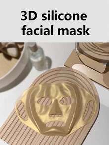 1pc Silicone Face Mask Holder - Reusable, Evaporation-Proof, Moisturizing Facial Mask Cover, Beauty Face Tool - Includes Travel