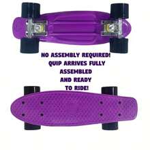 1pc 17/22 Inch Beginner Cruiser Skateboard, Lightweight PP Deck & High Rebound PU Wheels, Park & Outdoor Use All Season Skateboard, Suitable For All Skill Levels - Màu sắc ngẫu nhiên không có đèn flash - Xem 3