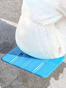 2 Stücke hochwertige faltbare Sitzkissen - feuchtigkeitsbeständiges tragbares Outdoor Sitzkissen für Camping, Angeln, Picknicks, Strand, Wandern - strapazierfähige Gras- und Blau-Outdoor-Kissenüberzüge von hoher Qualität